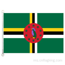 90 * 150cm Bendera Komanwel Dominica 100% polyster